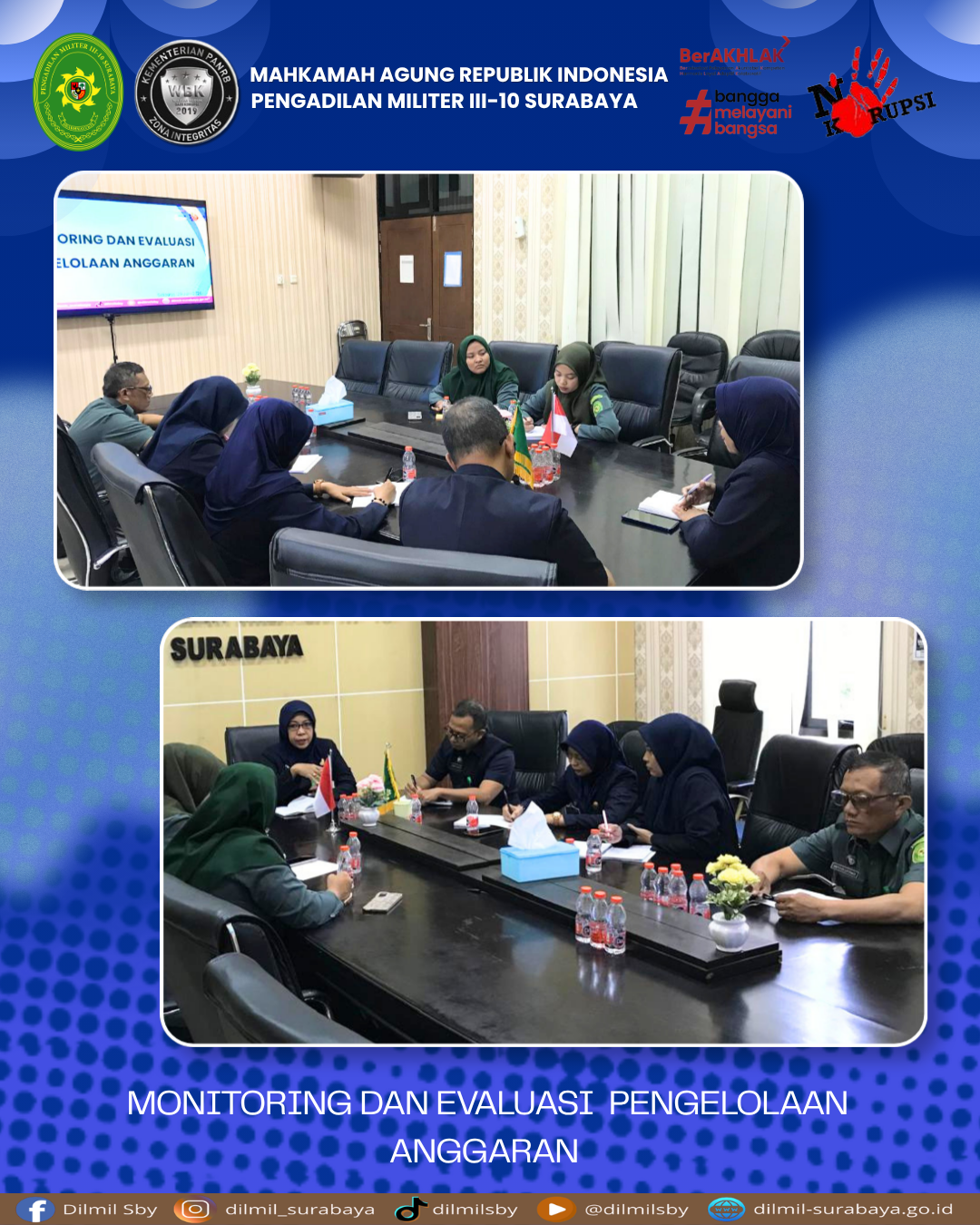 Monitoring dan evaluasi pengelolaan anggaran